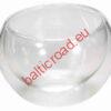 Glass cup double walled,  50 ml, hand made