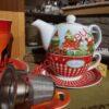 Tea-for-one Set ,  ceramics. hand made . Teapot 450 ml, cup 300 ml