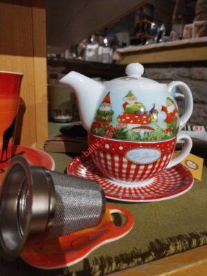 Tea-for-one Set ,  ceramics. hand made . Teapot 450 ml, cup 300 ml
