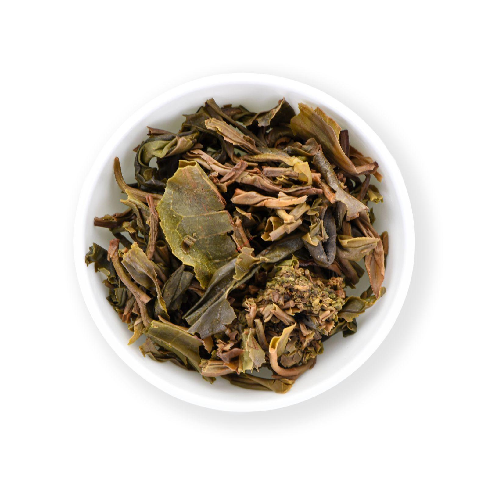 China Green Pu-Erh Double Dragons Beeng Cha 120 g - sheng - Image 2